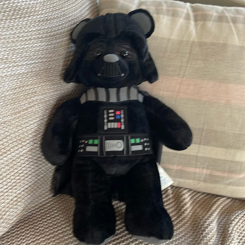 Star Wars Black Bear Build A Bear Stuff Toy 18”